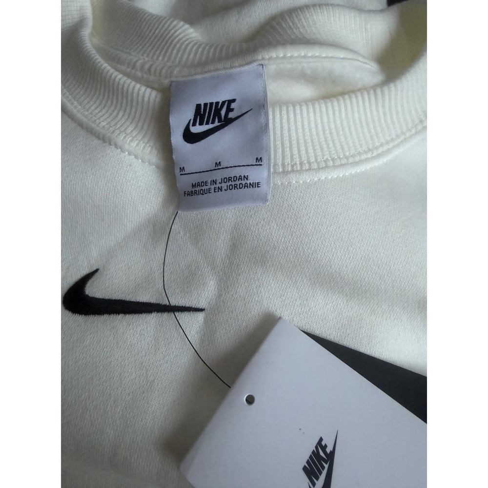Nike Phoenix Fleece Over-Oversized Crewneck Sweatshirt Sail White Medium - Picture 7 of 9